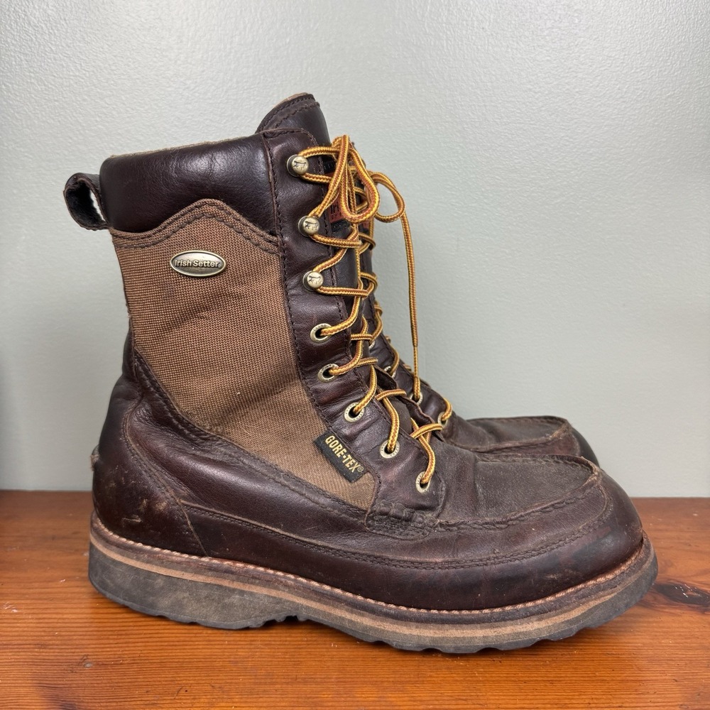 Vtg Irish Setter Ultraflex 854 Red Wing Wingshooter 11D‎ Gore-Tex Leather Boots